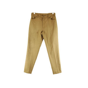 Vintage 1960s 1970s Work Wear Denim Green Jeans Dungarees Khaki Fatigue Talon 34